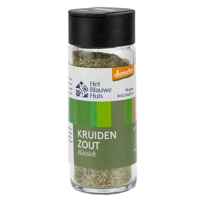 Kruidenzout in glas van Het Blauwe Huis, 6 x 70 g